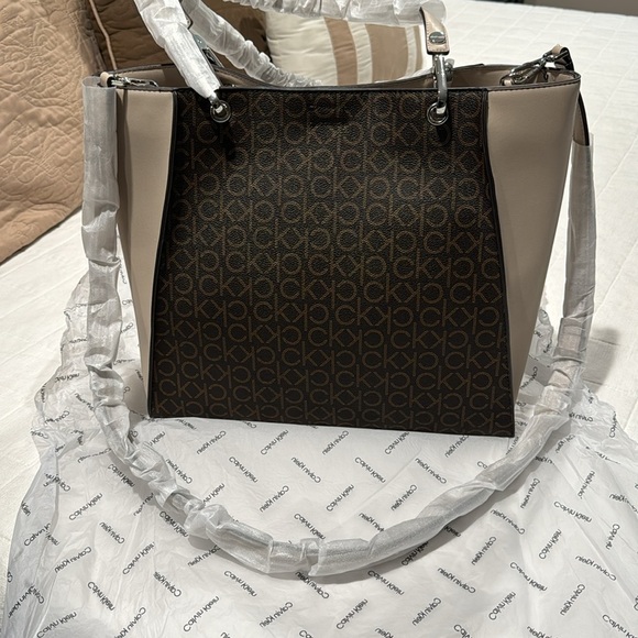 Calvin Klein Garnet Convertible Tote Bag - Picture 5 of 12